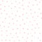 Repeating pink triangles and round dots on white background. Cute geometric seamless pattern.