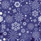 Repeating violet christmas pattern