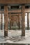 Repetition of the pilons, under a pier with long exposures