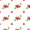 Repetitive pattern. Tomato wallpaper. Seamless background