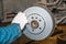 Replacement of the brake disc