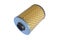 Replacement filter cartridge for cleaning oil of the car. Consumable. Engine oil filter isolated on white background.