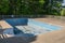 Replacing and repairing old vinyl liner of swimming pool