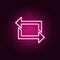 replay mark icon. Elements of web in neon style icons. Simple icon for websites, web design, mobile app, info graphics