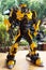 The Replica of Bumblebee robot statue from Transformer at Wat samarn temple