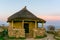 Replica of Celtic huts at the Castro culture archaeological site in A Guarda in Galicia