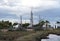 Replica of Columbus ship at the Wharf of Carvels in Huelva ,Spain