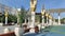 Replica of columns from the Prophet\\\'s Mosque in Medina and the Kaaba in Mecca