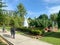 Replica of the Dutch windmill at the entrance of Bukit Jalil Lake Garden