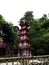 Replica of Japanese Temple in The Great Asia Afrika, West java