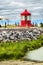 Replica of the lantern of the Pilier-de-Pierre lighthouse near the Saint-Jean-Port-Joli Nautical Park