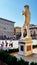 A replica of Michelangelo& x27;s David placed outside of Palazzo Vecc