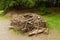 Replica Osprey nest built to model those found in trees