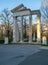 Replica roman temple ruins in Villa Borghese