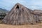 Replica of straw hut in neolithic park