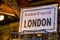 Replica Vintage London Street Sign