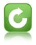 Reply arrow icon special soft green square button