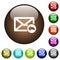 Reply mail color glass buttons