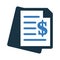 Report, account, statement, finance icon. vector sketch.