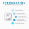 Report, Analytics, Audit, Business, Data, Marketing, Paper Line icon with 5 steps presentation infographics Background