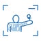 Reporter Cadre doodle icon hand drawn illustration