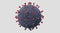 Representation of a corona virus, trigger of severe acute respiratory syndrome