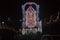 Representation of Lord Balaji with led lights, Navaratri Festival