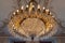 Reproduction of antique chandelier with crystals