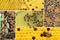 Reproduction of bees. How bees multiply. Photo collage on bee breeding. Beekeeping concept.