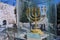 reproduction of the historic menorah from the destroyed Temple of Solomon