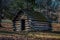 Reproduction hut at Valley Forge PA USA