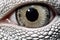 Reptilian Eye with Thick Scales. Generative AI