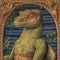 Reptilian majesty: medieval illuminated manuscript portrait