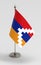 Republic of Artsakh table flag on a white background