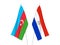 Republic of Azerbaijan and Paraguay flags