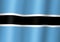 republic of botswana national flag 3d illustration close up view