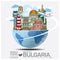 Republic Of Bulgaria Landmark Global Travel And Journey Infographic