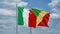 Republic of the Congo and Italy two flags