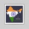 Republic day of India. 26 January. National Flag of India. Vector illustration
