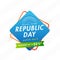 Republic Day Super Sale advertising template or flyer design wit