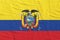 Republic of Ecuador flag waving