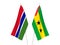 Republic of Gambia and Saint Thomas and Prince flags