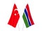 Republic of Gambia and Turkey flags