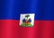 republic of haiti national flag 3d illustration close up view