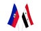 Republic of Haiti and Syria flags