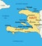 Republic of Haiti - vector map