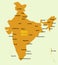 Republic of India map
