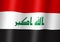 republic of iraq national flag 3d illustration close up view