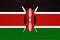 Republic of Kenya national fabric flag, textile background. Symbol of international world African country