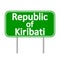 Republic of Kiribati road sign.